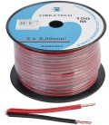 Kabel głośnikowy CCA 2.5mm czarno-czerwony