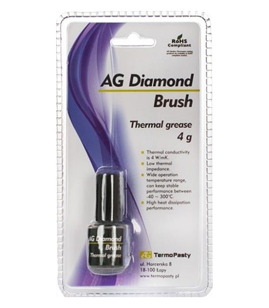 Pasta termoprzewodząca Diamond Brush 4g AG
