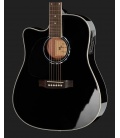 Gitara elektroakustyczna dla leworęcznych Harley Benton D-120CE-LH BK