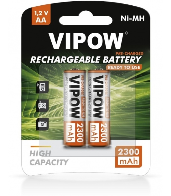 Akumulatorki VIPOW HR6 2300 mAh Ni-MH 2szt/bl RTU