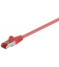 Kabel Patchcord CAT 6 S/FTP PIMF RJ45/RJ45 0.50m czerwony