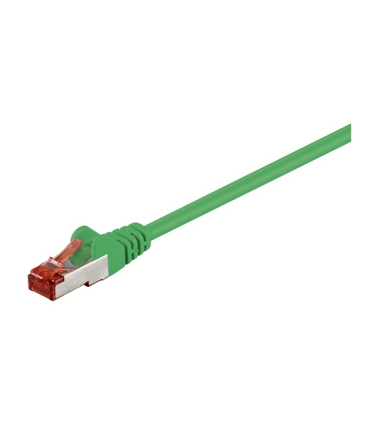 Kabel Patchcord CAT 6 S/FTP PIMF RJ45/RJ45 15m zielony