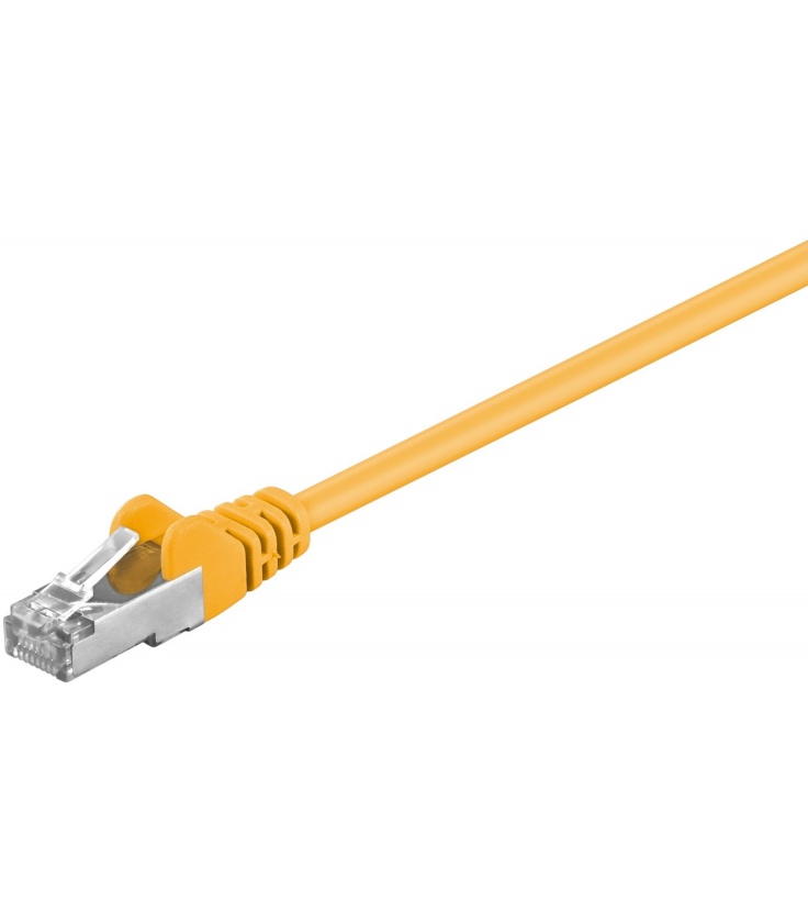 Kabel Patchcord CAT 5e F/UTP RJ45/RJ45 0,25m żółty