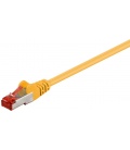 Kabel Patchcord CAT 6 S/FTP PIMF RJ45/RJ45 0.25m żółty