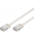Kabel płaski Patchcord CAT 5e U/UTP RJ45/RJ45 0,5m biały