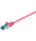 Kabel Patchcord CAT 6a S/FTP PIMF RJ45/RJ45 1m purpurowy