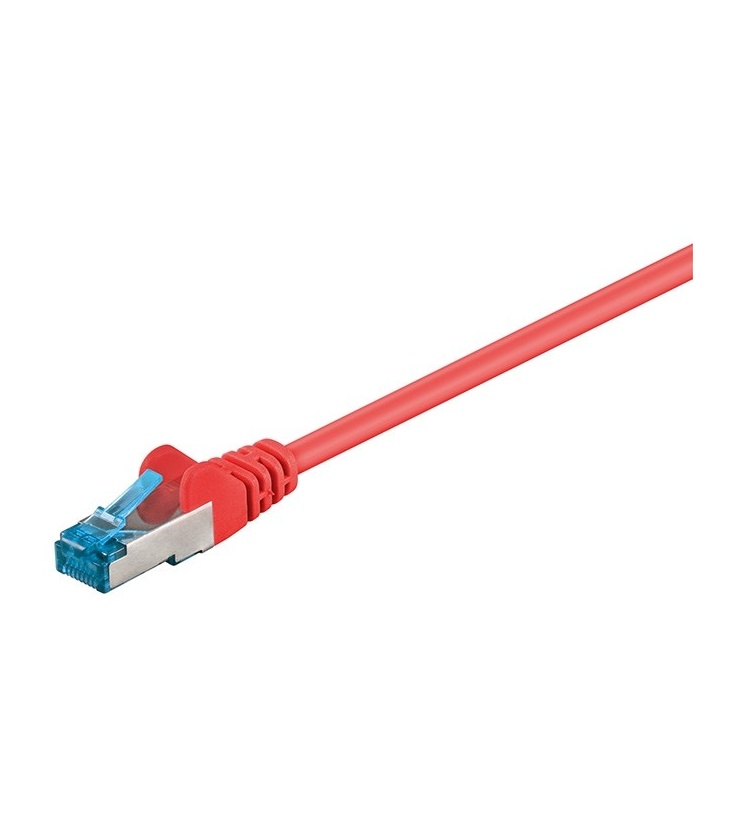 Kabel Patchcord CAT 6a S/FTP PIMF RJ45/RJ45 10m czerwony