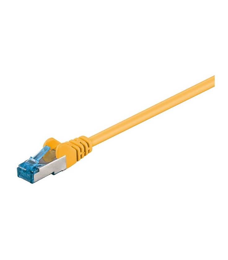 Kabel Patchcord CAT 6a S/FTP PIMF RJ45/RJ45 3m żółty