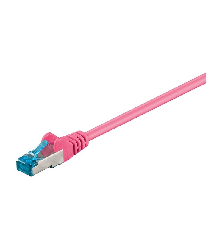 Kabel Patchcord CAT 6a S/FTP PIMF RJ45/RJ45 7.5m purpurowy