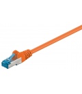 Kabel Patchcord CAT 6a S/FTP PIMF RJ45/RJ45 7.5m pomarańczowy