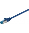 Kabel Patchcord CAT 6a S/FTP PIMF RJ45/RJ45 0.25m niebieski
