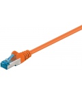 Kabel Patchcord CAT 6a S/FTP PIMF RJ45/RJ45 0.25m pomarańczowy