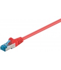 Kabel Patchcord CAT 6a S/FTP PIMF RJ45/RJ45 0.25m czerwony