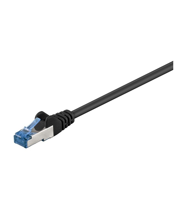 Kabel Patchcord CAT 6a S/FTP PIMF RJ45/RJ45 20m czarny
