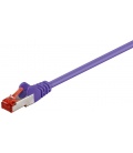 Kabel Patchcord CAT 6 S/FTP PIMF LC RJ45/RJ45 0.25m fioletowy