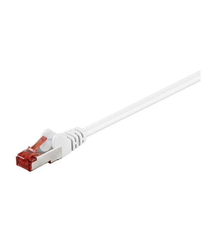 Kabel Patchcord CAT 6 S/FTP PIMF LC RJ45/RJ45 3m biały