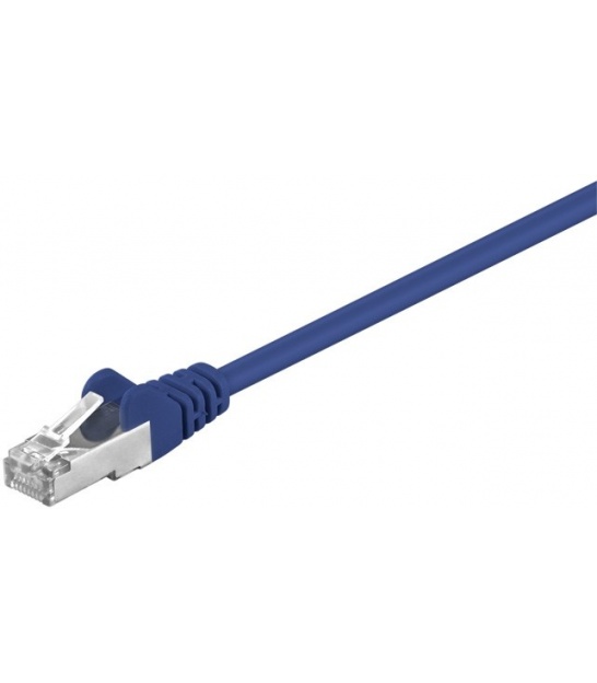 Kabel Patchcord Cat 5e F/UTP RJ45/RJ45 1.5m niebieski