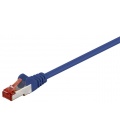 Kabel Patchcord CAT 6 S/FTP PIMF LC RJ45/RJ45 1.5m niebieski