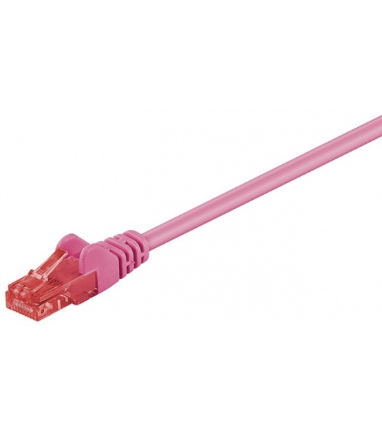 Kabel Patchcord CAT 6 U/UTP RJ45/RJ45 1.5m purpurowy