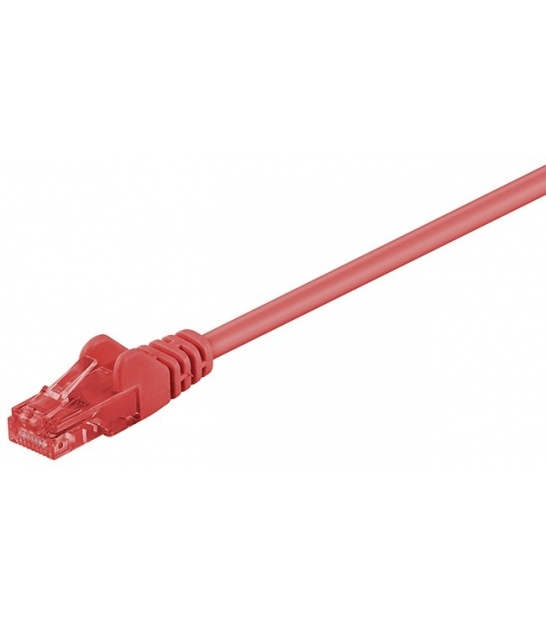 Kabel Patchcord CAT 6 U/UTP RJ45/RJ45 1.5m czerwony