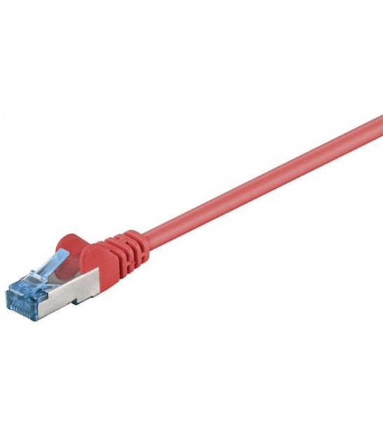 Kabel Patchcord CAT 6a S/FTP PIMF RJ45/RJ45 1.5m czerwony