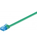 Kabel płaski Patchcord CAT 6a U/UTP RJ45/RJ45 0,5m zielony