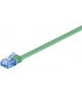 Kabel płaski Patchcord CAT 6a U/UTP RJ45/RJ45 1m zielony