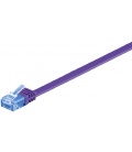 Kabel płaski Patchcord CAT 6a U/UTP RJ45/RJ45 1m fioletowy