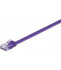 Kabel płaski Patchcord CAT 6 U/UTP RJ45/RJ45 2m fioletowy