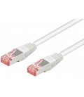 Kabel Patchcord CAT 6 S/FTP PIMF RJ45/RJ45 1m biały