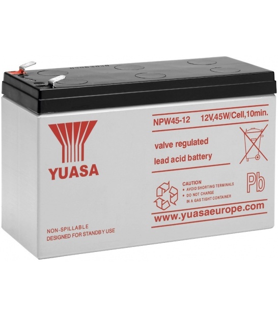 Akumulator żelowy AGM YUASA (NPW45-12) 12V 8,5Ah