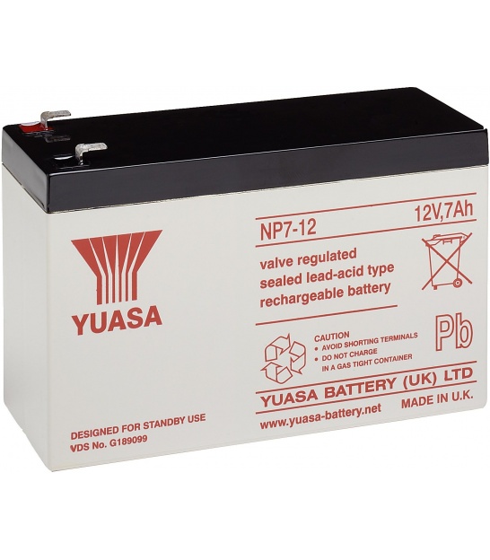 Akumulator żelowy AGM YUASA (NP7-12) 12V 7Ah