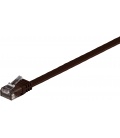 Kabel płaski Patchcord CAT 6 U/UTP RJ45/RJ45 2m ciemnobrązowy