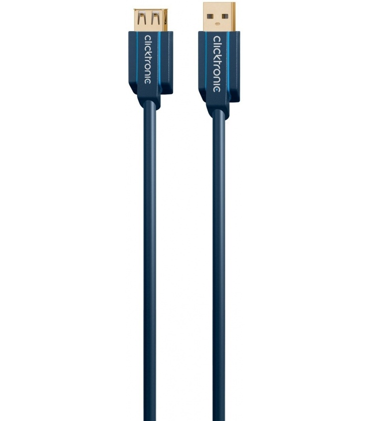 Kabel (przedłużacz) USB 3.0 A / A gniazdo 1,8m Clicktronic