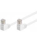 Kabel Patchcord Cat 5e U/UTP (2x90°) RJ45/RJ45 0.50m biały