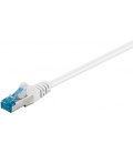 Kabel Patchcord CAT 6a S/FTP PIMF RJ45/RJ45 50m biały