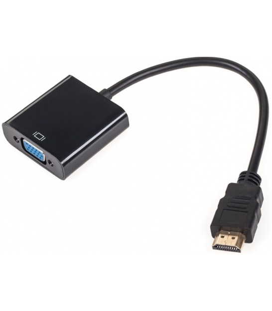 Złącze adapter wt. HDMI - gn. VGA
