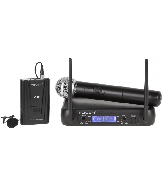 Mikrofon VHF 2 kanały WR-358LD (1 x mikrofon do ręki + 1x klip)