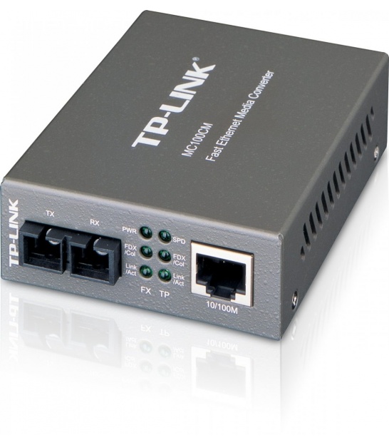 TP-LINK MC 100CM Konwerter światłowodowy 10/100Mbps RJ45, MM, SC, do 2km