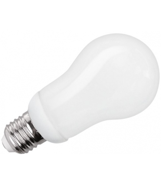 kompaktowa lampa fluorescencyjna (Świetlówka) gruszka, 12W, E27, 2700K