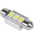 Żarówka samochodowa LED (Canbus) SV8,5 11x36mm 3x5050 SMD, biała