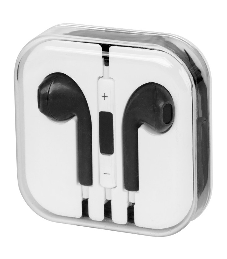 Zestaw słuchawkowy do Apple iPhone 5 / 6 / 7 czarny
