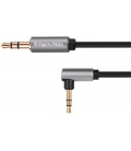 Kabel jack 3.5 wtyk kątowy stereo - 3.5 wtyk stereo 1.8m Kruger&Matz Basic