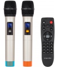 Aktywna kolumna głośnikowa (z 2 mikrofonami bezprzewodowymi UHF, SD, Bluetooth, FM, USB) 40W KM1712