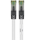 Kabel Patchcord CAT 8.1 S/FTP PIMF RJ45/RJ45 0,25m biały
