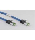 Kabel Patchcord CAT 8.1 S/FTP PIMF RJ45/RJ45 3m niebieski