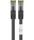 Kabel Patchcord CAT 8.1 S/FTP PIMF RJ45/RJ45 0,5m czarny