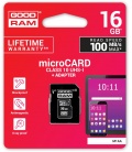 Karta pamięci microSD 16GB UHS-I Goodram z adapterem