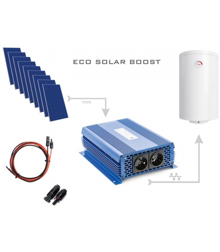 Zestaw do grzania wody w bojlerach ECO Solar Boost 2500W MPPT 9xPV Poli
