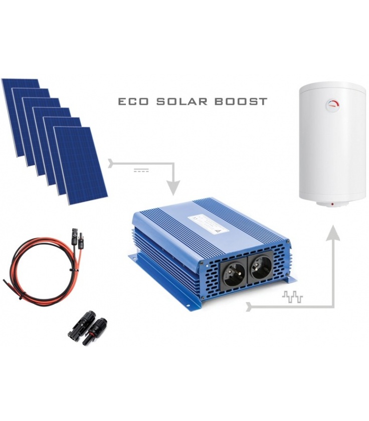 Zestaw do grzania wody w bojlerach ECO Solar Boost 1650W MPPT 6xPV Poli